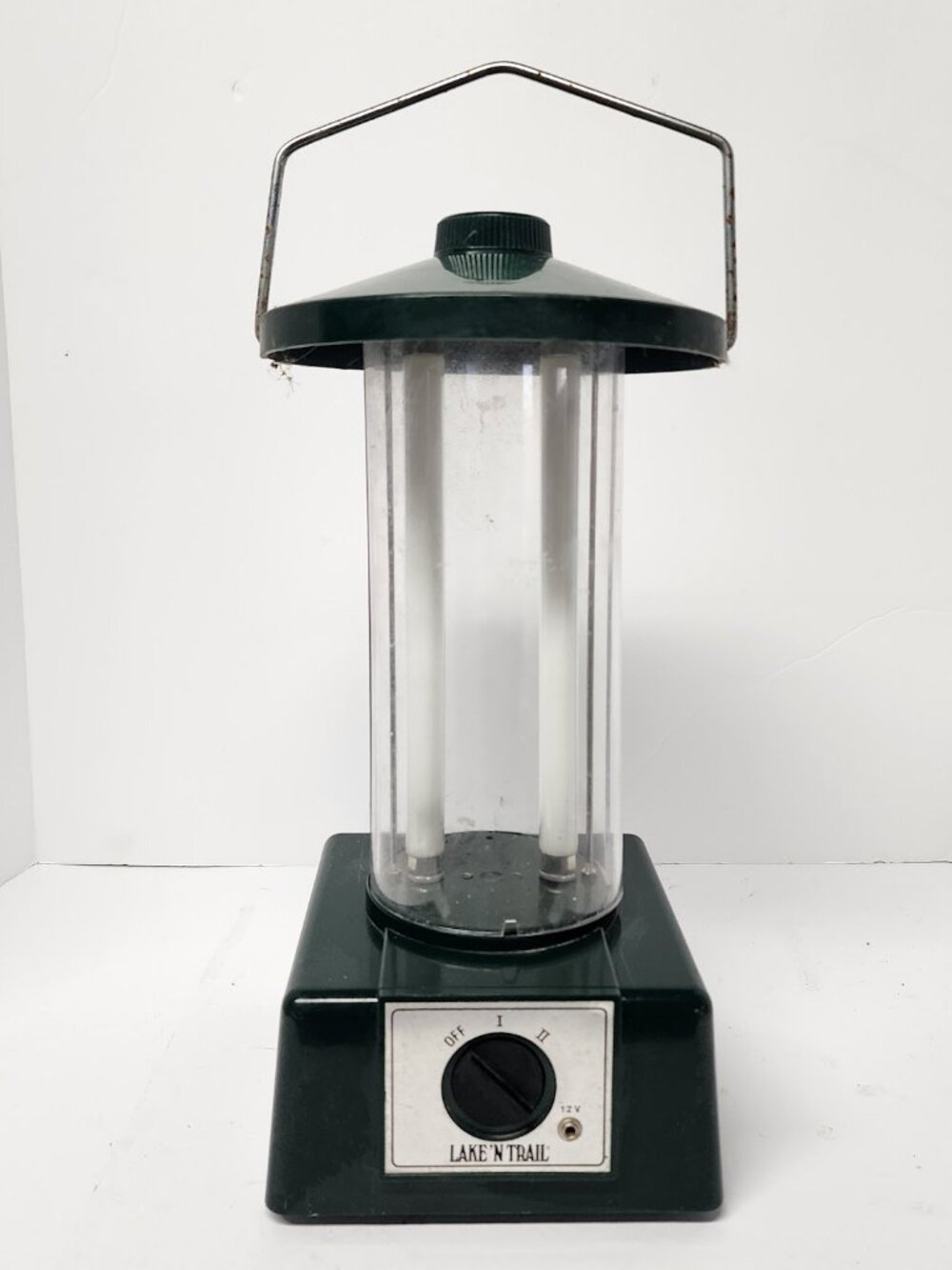 Vintage Lake ‘N Trail Camping Lantern Lamp | 12V Electric Lantern For Parts